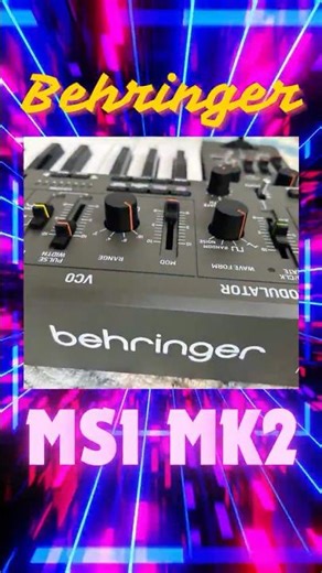 Behringer MS1 MK2 analog synth demo #behringer #synthfunk #synthesizer