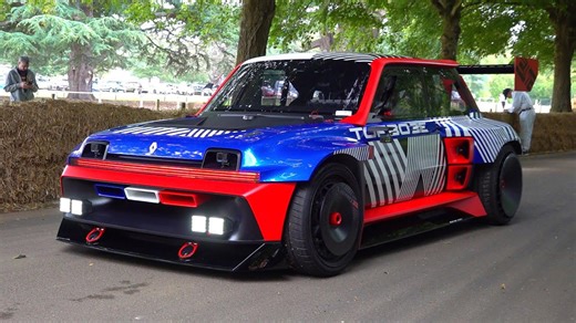 Renault R5 Turbo 3E electric rally monster
