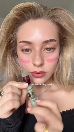 How to Correct Redness with Green Concealer✨ #shorts #makeup