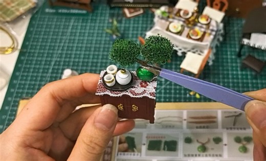 一些微缩家具的制作过程