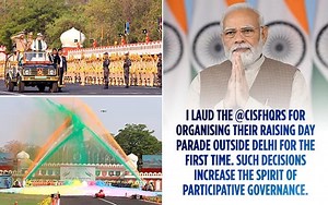 PM lauds CISF for organising their Raising Day parade outside Delhi for the first time
