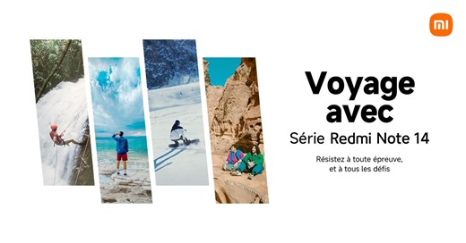 Voyagez avec Série Redmi Note 14 - Xiaomi France