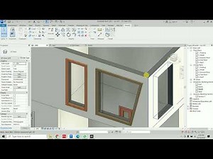 How to create fixed Glass window using Curtain Wall in Revit 2023 | Molding with Generic Models