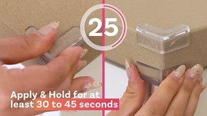 CalMyotis Corner Protector Guards - Furniture Edge Safety Bumpers - Baby Proof Bumper & Cushion to Cover Sharp Furniture & Table Edges - Clear & Transparent - (12 Pack)