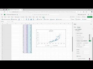 Excel 365 Online for Intro Statistics - Assignment 6 Linear Regression