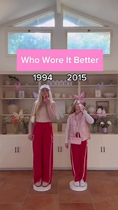 Same pants. Different eras. 🤍✨ #momanddaughter #millennial #genalpha | Oh Hello Celeste