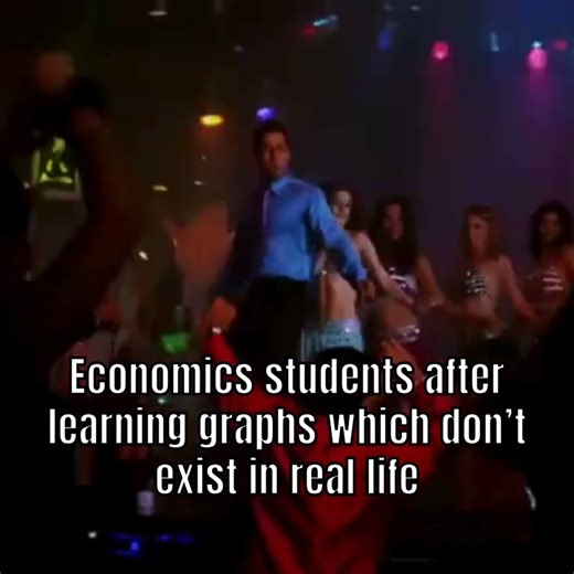 Economics students after learning the graphs which don’t exist in real life! 🤣🤣