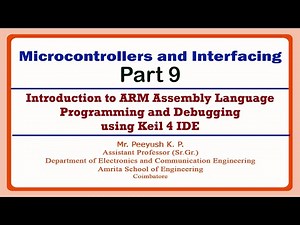 Introduction to Assembly Language Programming using Keil | Microcontrollers and Interfacing Part 9