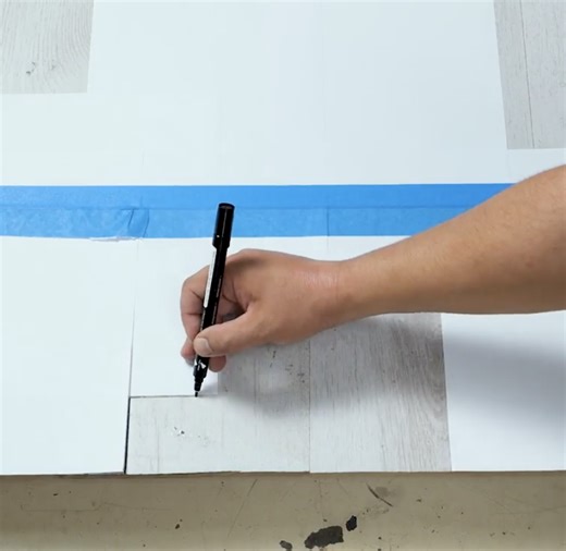 Useful tile stencil using A4 paper 😎 | 5-Minute Crafts Family