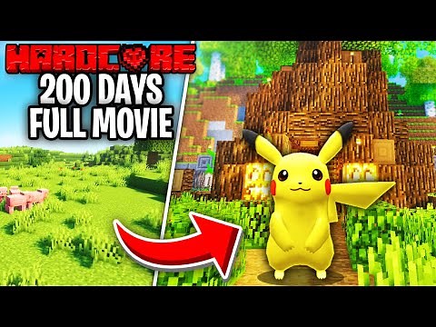 I Spent 200 Days on a DESERTED ISLAND in Minecraft Pixelmon!