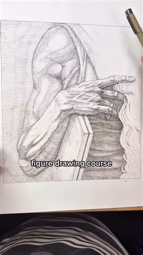 Sean Anetsberger | Artist | Art & Creativity Coach on Instagram: "Comment “figure” and I’ll send you the info for my figure drawing course that will teach you ever aspect of drawing people. From the gesture to artistic anatomy. It covers all the aspects of drawing people. Proportion, portraiture, hands and putting it all together"