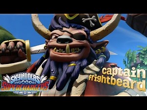 CAPTAIN FRIGHTBEARD & The Lil Phantom Tide ★ Skylanders Superchargers Sea Racing Trophy DEUTSCH