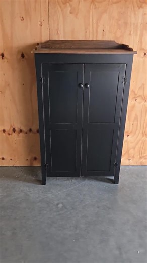 Amish Handmade Pine Cabinet: Rustic Bordered Countertop, Farmhouse Furniture - Etsy