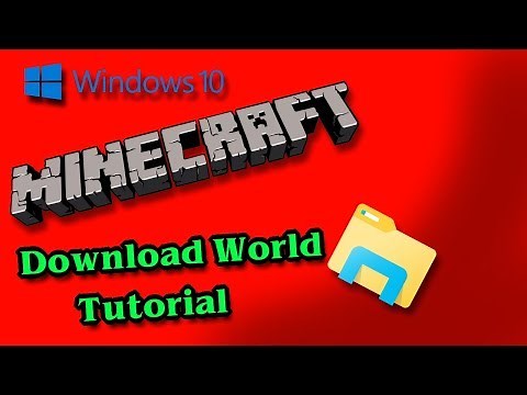 How To Put A Download World Onto Minecraft Tutorial Windows 10.