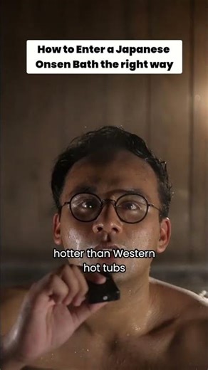 How to Enter a Japanese Onsen Bath the right way #shorts