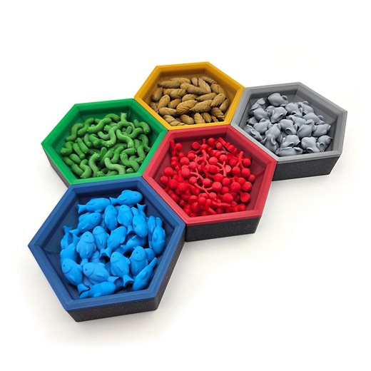 Magnetic Hex Board Game Token Trays – Modular & Customizable Organizer Accessories - Etsy UK