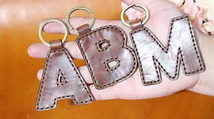 Leather Alphabet Key Fob: Laser Cut Pattern (PDF, SVG) - Etsy