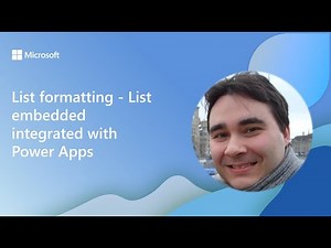 List formatting - List embedded integrated with Power Apps