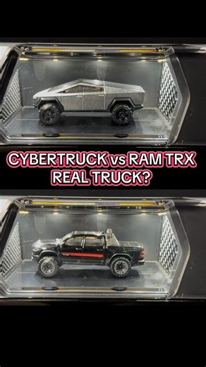 Cybertruck vs Ram TRX 😈 Who wins airflow? Vote CYBERTRUCK or TRX #shorts