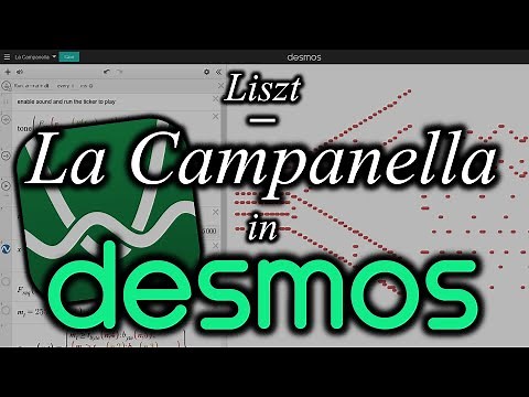 Liszt - La Campanella | Desmos Tone() Function Showcase