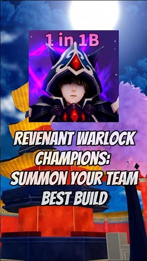 Revenant Warlock Best Build Champions: Summon Your Team #summonyourteam #roblox #shorts