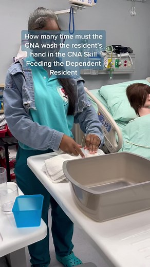 CNA Skills: Hand Washing for Feeding Dependent Residents