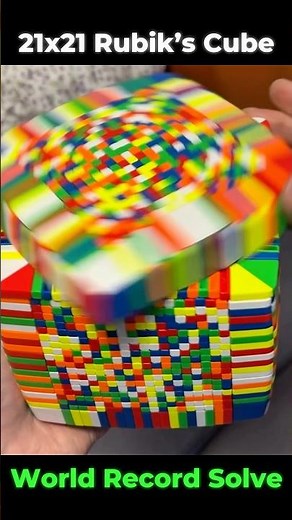 Solving the Largest Rubik’s Cube in the World 21x21!