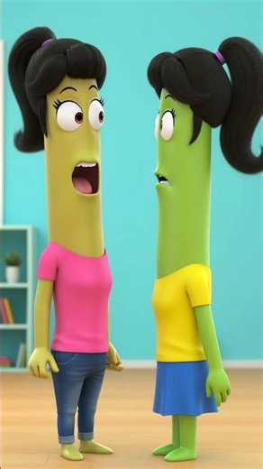 Two Cartoon Girls’ Silly Fight 😄 | Kids Animation #funnycartoon #Happyending #kidsentertainment