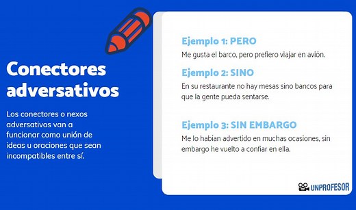 Conectores ADVERSATIVOS: definición, tipos y ejemplos [con VÍDEO!]