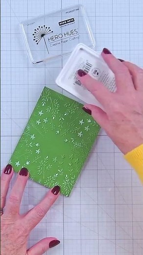 DIY Christmas Card | Stars & Fronds 3D Embossing Folder + Pro Mist Tip! 🎄✨