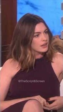 Anne Hathaway’s gym Experience.. #hollywood #funny #moviemagic #interview #podcast #comedy