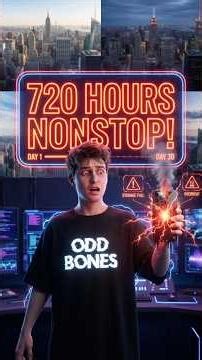 720 Hours Non-Stop Recording: Can a Smartphone Survive? #OddBones #whatif