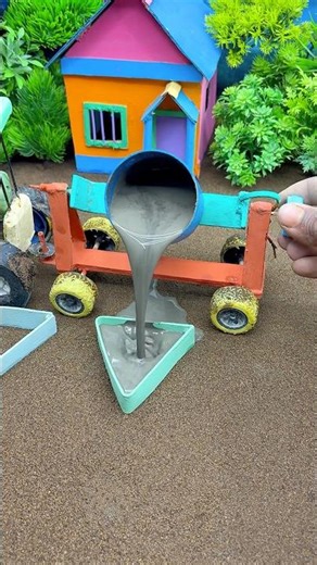 😱 Amazing Mini Tractor Pillar Making Machine | Real Working DIY Build #shorts #youtubeshorts
