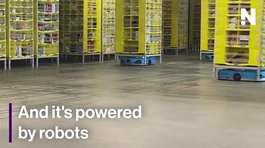 Inside an Amazon warehouse