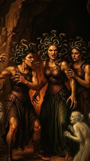 Greek Mythology: The Three Gorgon Sisters Who Turned People to Stone #greekmythology