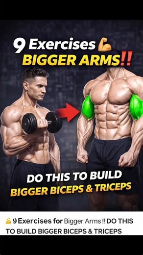 9 Best Arms Exercises 💪 | Bigger Biceps & Triceps Workout