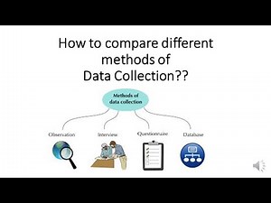 How to compare different methods of data collection??