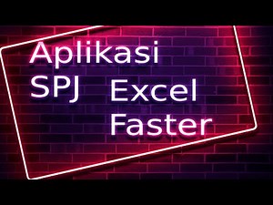 Aplikasi SPJ Excel Super Santuy Part 1