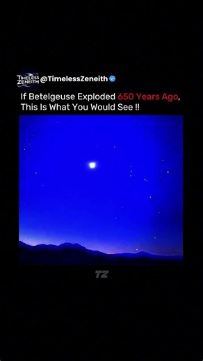 If Betelgeuse Exploded 650 Years Ago, This Is What You Would See 🤯 #Betelgeuse #Supernova #Space