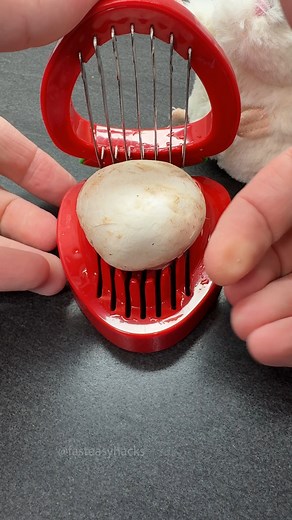 Mushroom vs strawberry slicer #asmr #kitchenware #OddlySatisfying | Fast Easy Hacks
