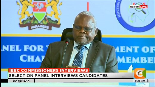 “There is much more that I can offer the IEBC,” Francis Aduol, Candidate IEBC Commission, shares his robust experience and professional qualification with the IEBC selection panel | Citizen TV Kenya