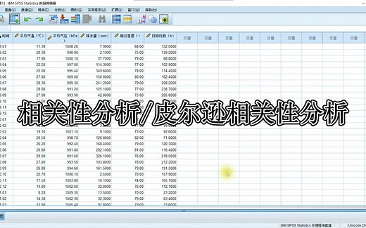 【SPSS】相关性分析/皮尔逊相关性分析（Pearson correlation）-SPSS 25.0实操与分析案例