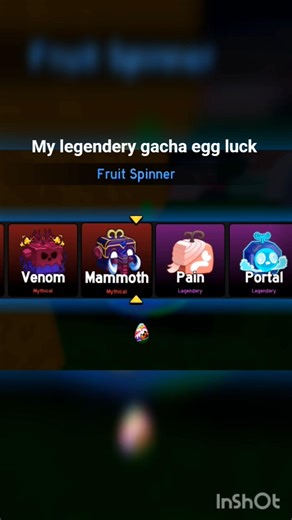 My Legendery gacha egg luck 🤞 #roblox #robloxshorts #bloxfruits #bloxfruit