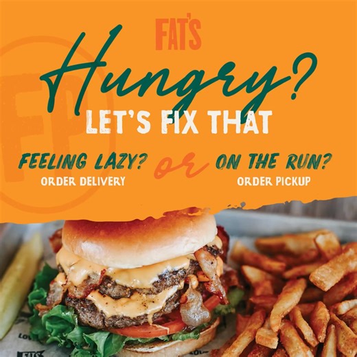 18 shares · 7 comments | Quick bites, no hassle!  Pick up at fatswestallis.com/pickup or get it delivered to your door → fatswestallis.com/delivery No wrong turns. Just burgers, fries, and satisfaction at every stop. #orderonline #pickupordeverything | Fat's - West Allis | Facebook