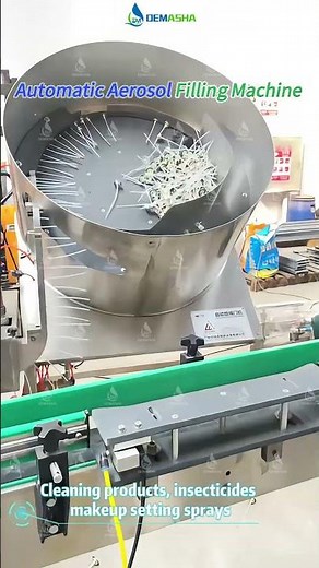 🚀 Full Automatic Aerosol Filling Machine in Action