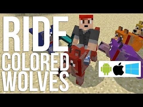How to Get Colorable Rideable Mutant Wolves in Minecraft