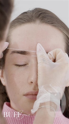 Up close and personal for brow mapping ✍️ Using Buff Browz Mapping String in white & Buff Browz The Brow Definer More longer, more in-depth tutorials, head over to our YouTube channel 💫 #buffbrowz #browmapping #browshape #browartist #browgoals
