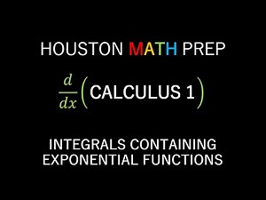 Integrals Containing Exponential Functions (U Substitution)