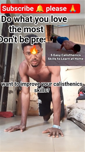 Easy Calisthenics Skills to learn at Home - steps#calisthenics #shorts#fitness #motivation#subscribe