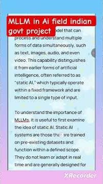 MLLM in AI field govt project